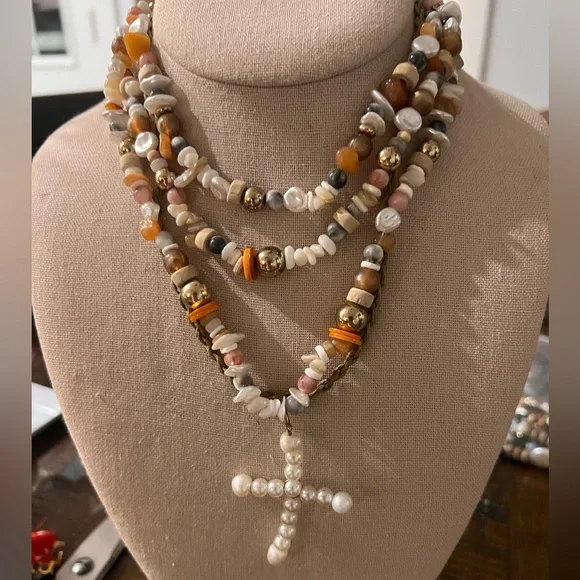 Free People Multicolor Beaded Necklace Set - Picture 5 of 6